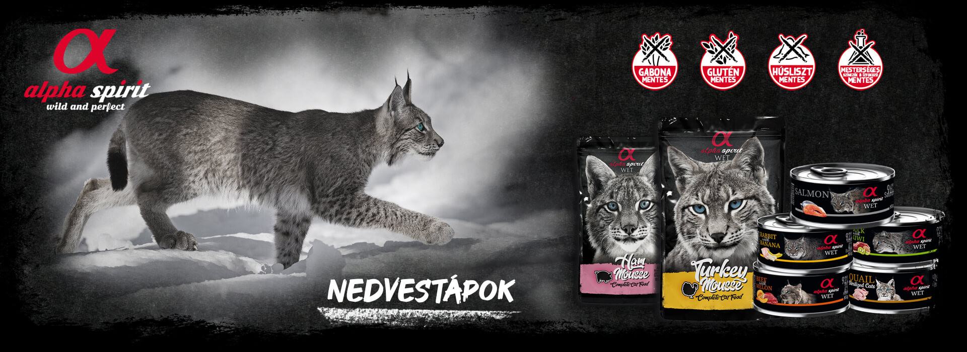 Alpha Spirit minőségi macskatápok