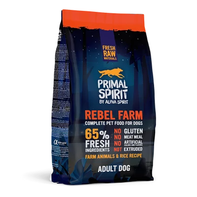 Primal Spirit Rebel Farm 65% száraztáp kutyáknak - 1kg