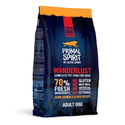 Primal Spirit Wanderlust 70% száraztáp kutyáknak - 1kg