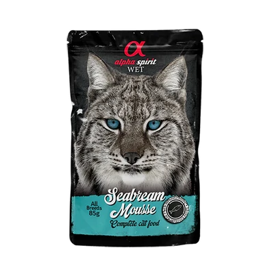Alpha Spirit Mousse - Aranydurbincsos nedvestáp macskáknak - 85g