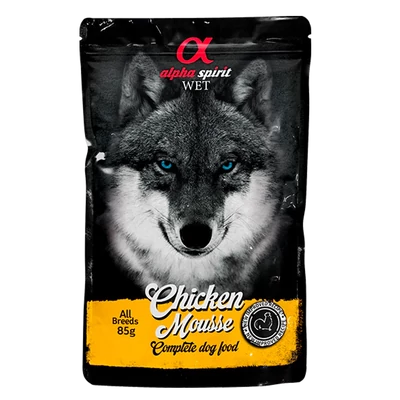 Alpha Spirit Mousse - Csirkehúsos nedvestáp kutyáknak - 85g
