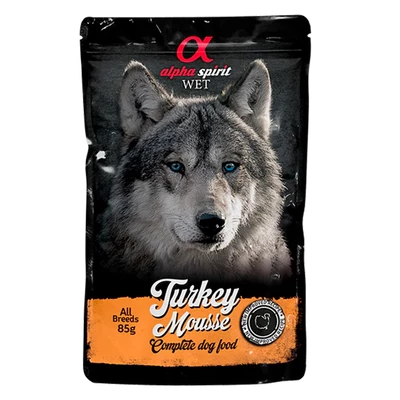 Alpha Spirit Mousse - Pulykahúsos nedvestáp kutyáknak - 85g