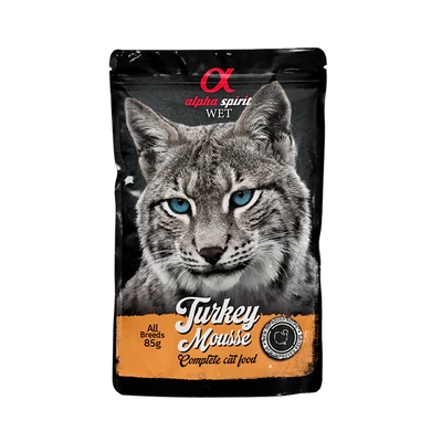 Alpha Spirit Mousse - Pulykahúsos nedvestáp macskáknak - 85g