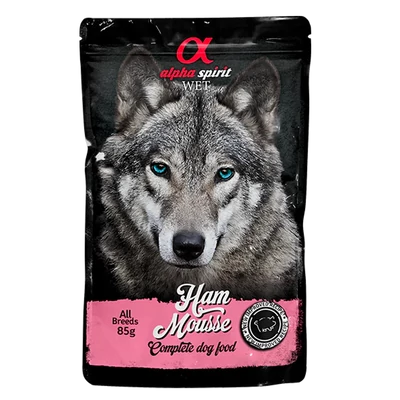Alpha Spirit Mousse - Sonkás nedvestáp kutyáknak - 85g