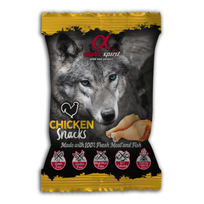 Alpha Spirit Snacks - Csirkés jutalomfalat kutyáknak - 50g