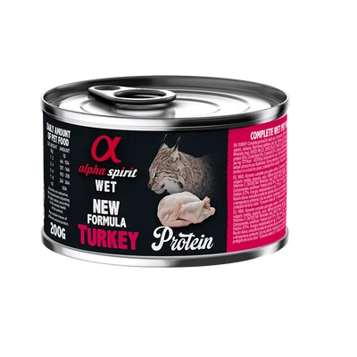 Alpha Spirit Konzerv - Pulyka nedvestáp macskáknak - 200g