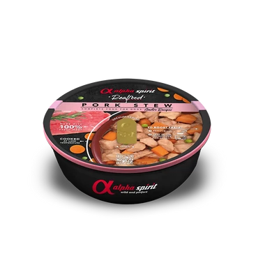 Alpha Spirit Real Food - Pork Stew - főtt eledel kutyáknak - 280g