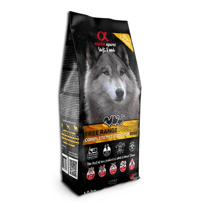 Alpha Spirit Semi-moist - Free Range Poultry félnedves táp kutyáknak - 1,5kg