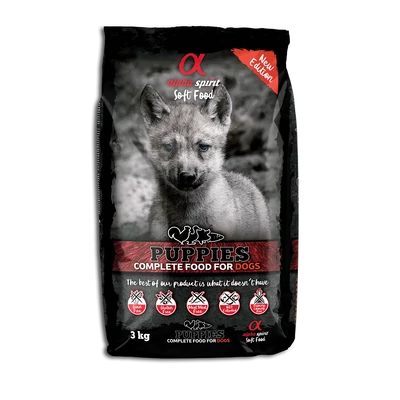 Alpha Spirit Semi-moist - Puppies félnedves táp kölyökkutyáknak - 3kg