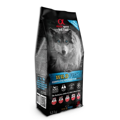 Alpha Spirit Semi-moist - Wild Fish félnedves táp kutyáknak - 1,5kg