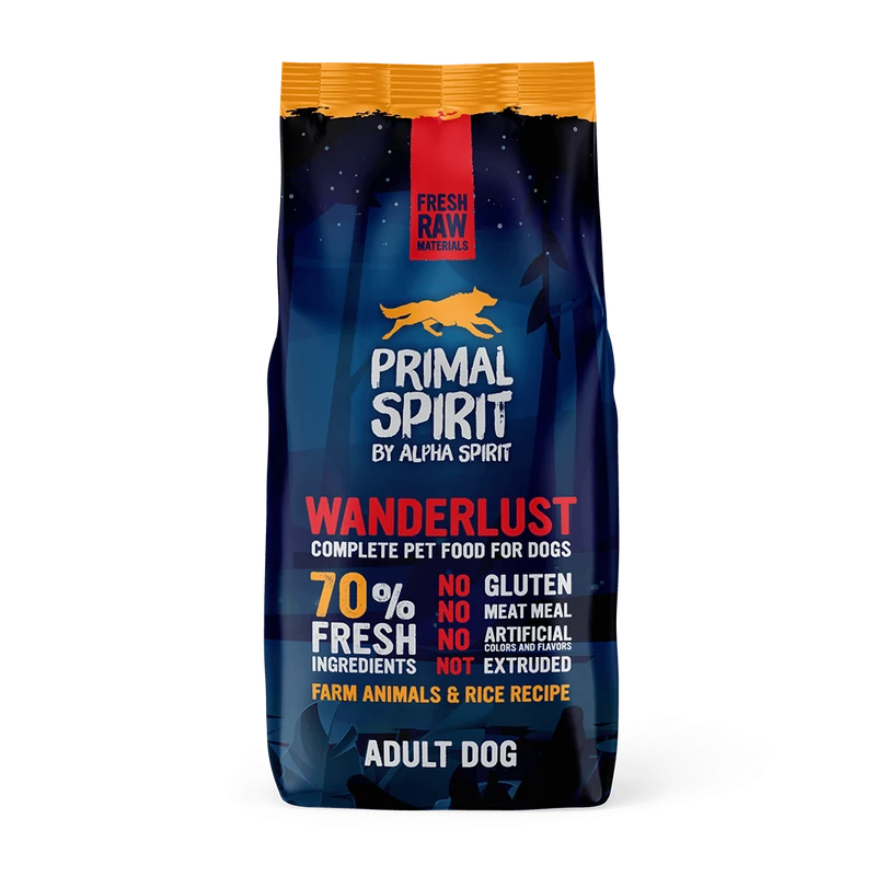 Primal Spirit Wanderlust 70% száraztáp kutyáknak - 12kg