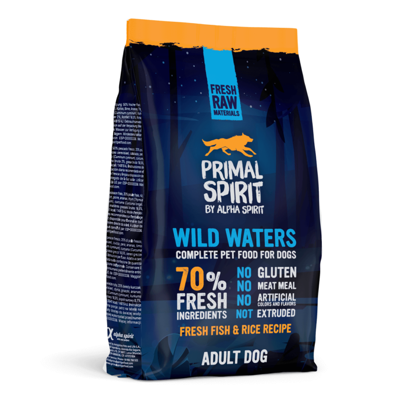 Primal Spirit Wild Waters 70% száraztáp kutyáknak - 1kg