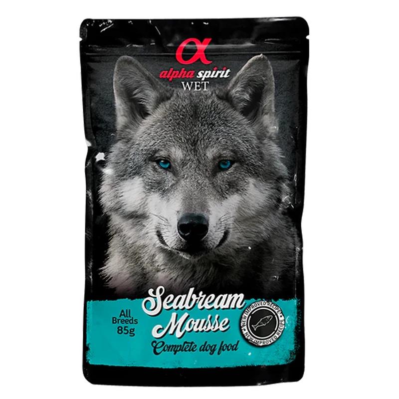 Alpha Spirit Mousse - Aranydurbincsos nedvestáp kutyáknak - 85g