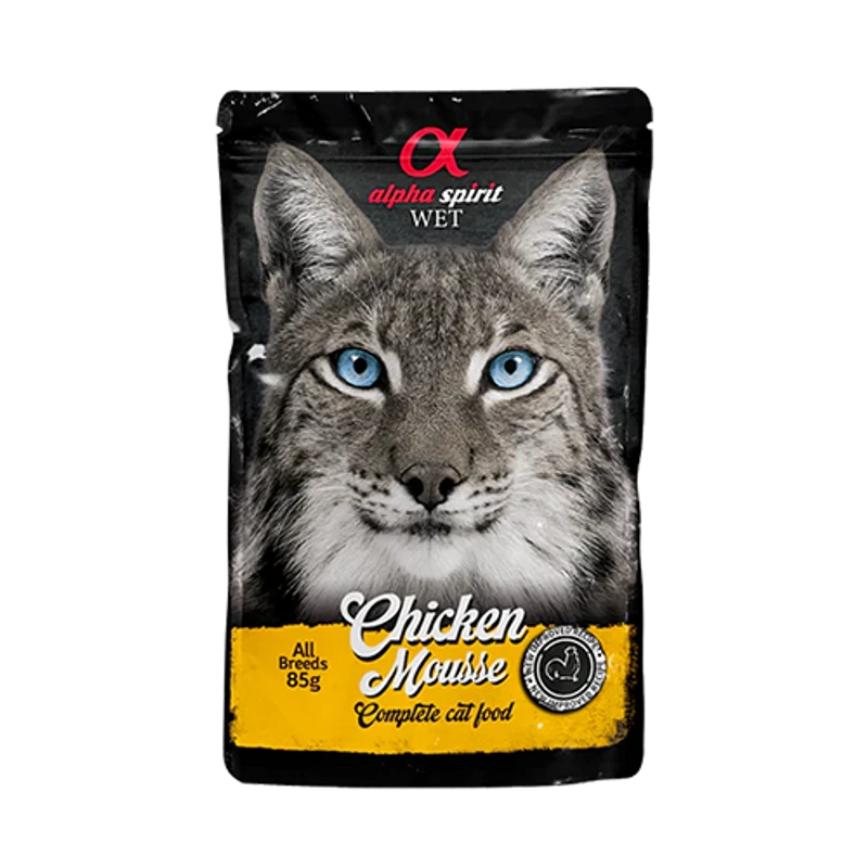 Alpha Spirit Mousse - Csirkehúsos nedvestáp macskáknak - 85g