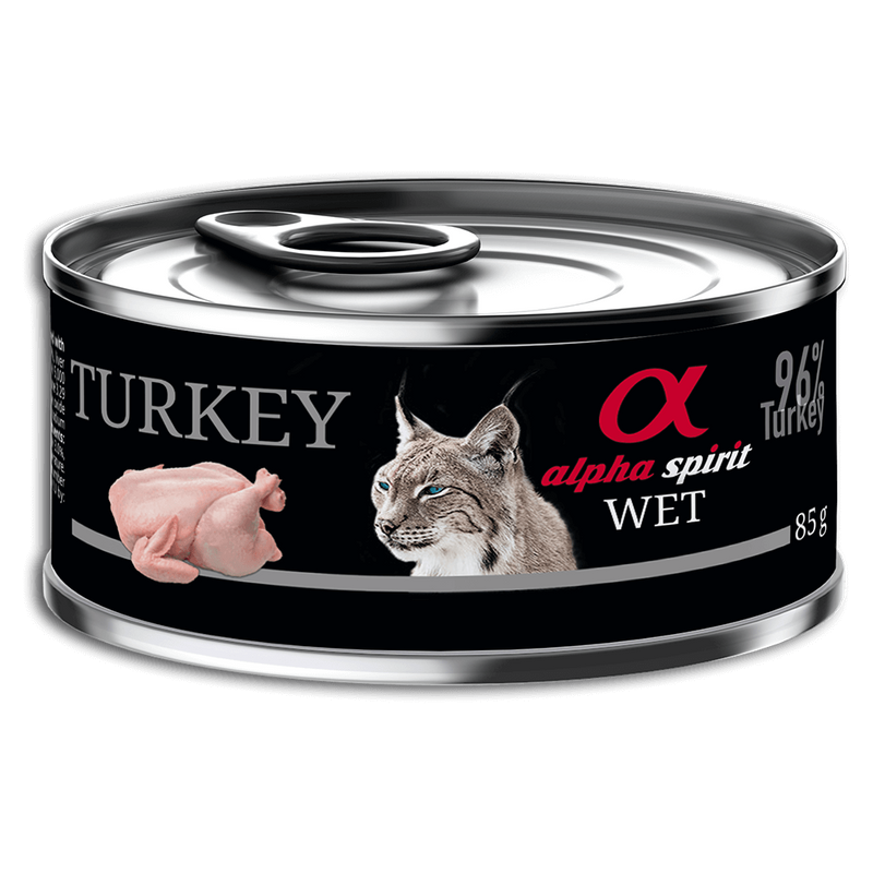 Alpha Spirit Konzerv - Pulyka nedvestáp macskáknak - 85g