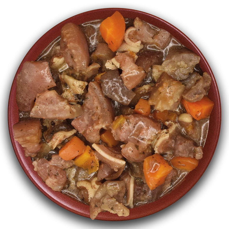 Alpha Spirit Real Food - Pork Ears Stew tálikó - főtt eledel kutyáknak - 280g