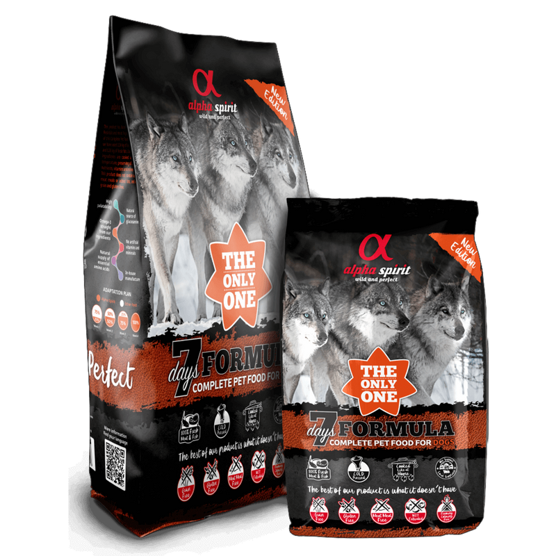 Alpha Spirit The Only One - 7 Days Formula száraztáp kutyáknak - 3kg